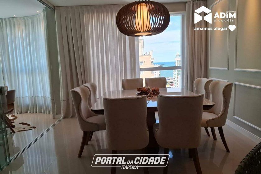 Apartamento para alugar - 142m&sup2; - Meia Praia