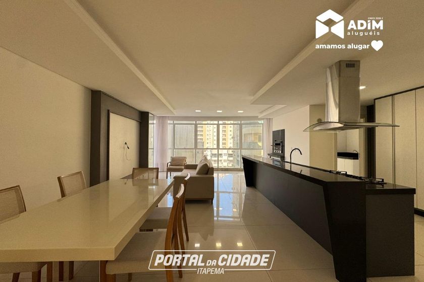 Apartamento para alugar - 190m&sup2; - Meia Praia