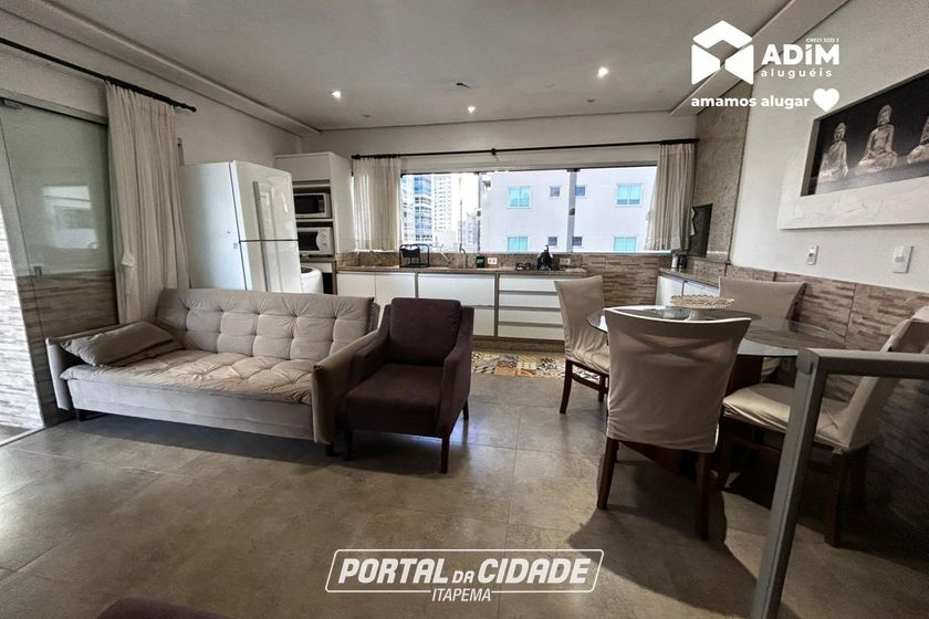 Apartamento para alugar - 100m&sup2; - Meia Praia