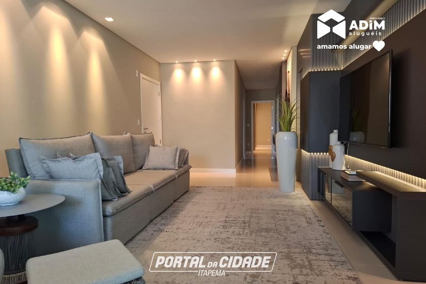 Apartamento para alugar - 142m&sup2; - Meia Praia