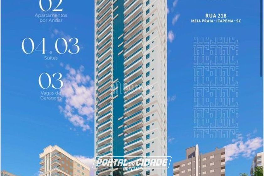 Apartamento &agrave; venda - 146m&sup2; - Meia Praia