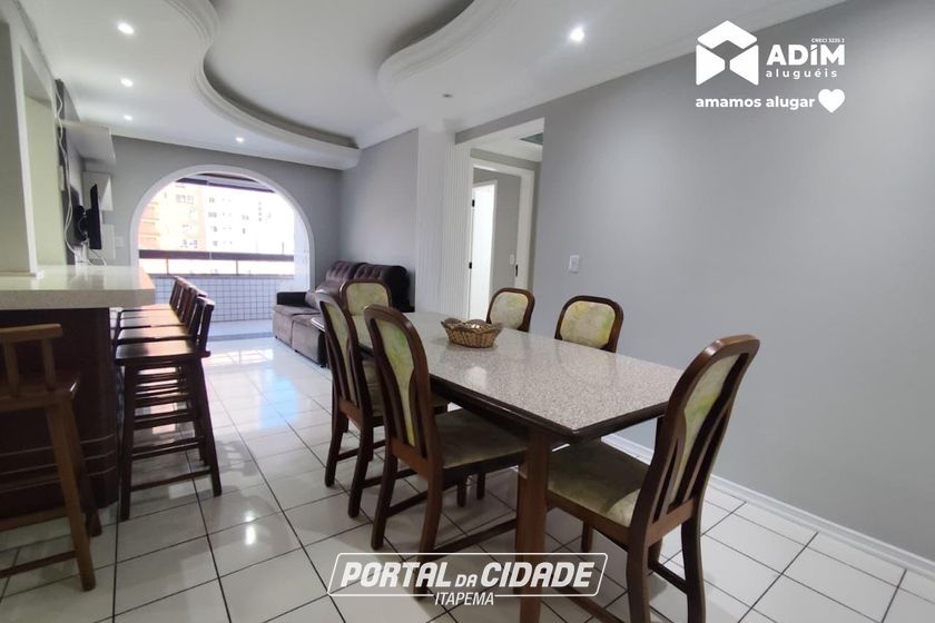 Apartamento para alugar - 90m&sup2; - Centro