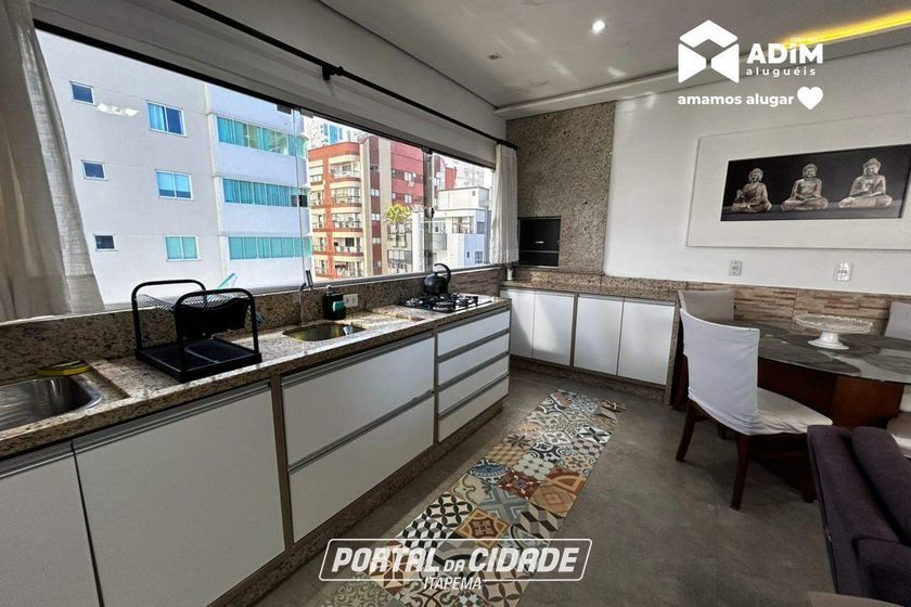 Apartamento para alugar - 100m&sup2; - Meia Praia