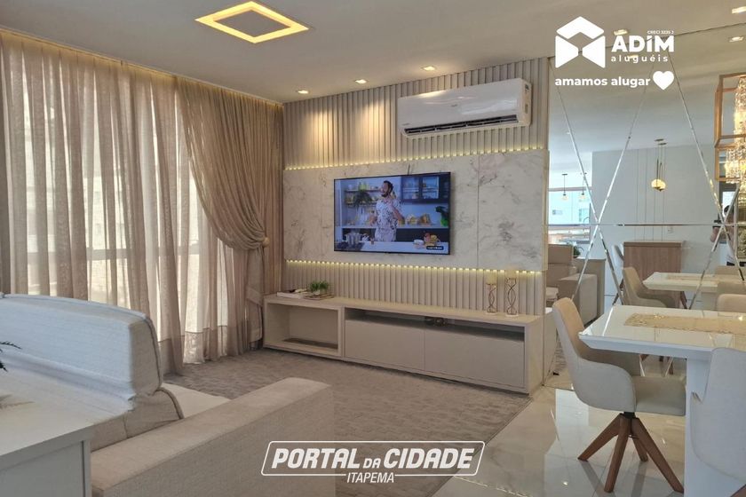 Apartamento para alugar - 145m&sup2; - Meia Praia