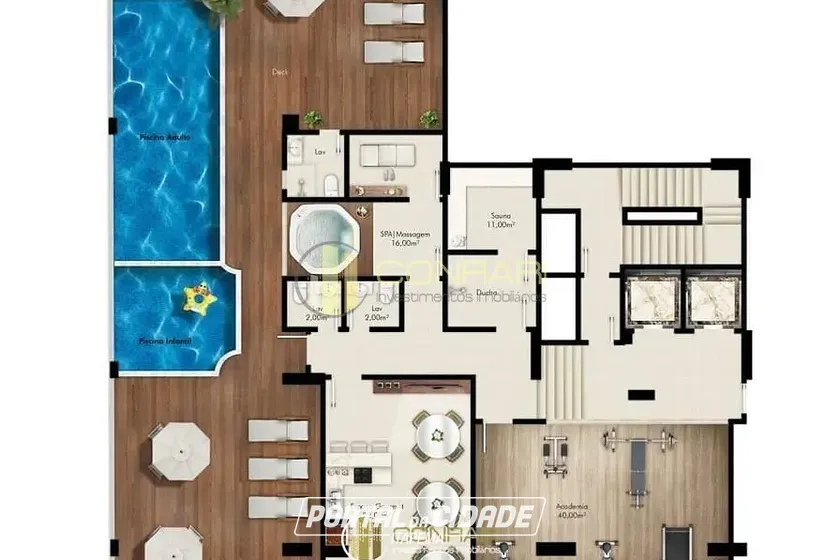 Apartamento &agrave; venda - 130m&sup2; - Meia Praia