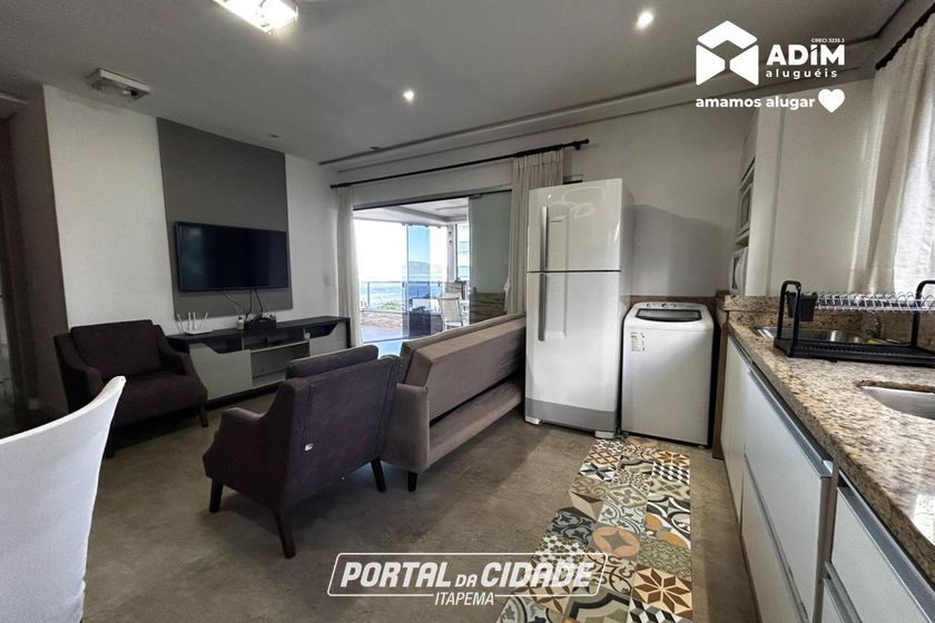Apartamento para alugar - 100m&sup2; - Meia Praia