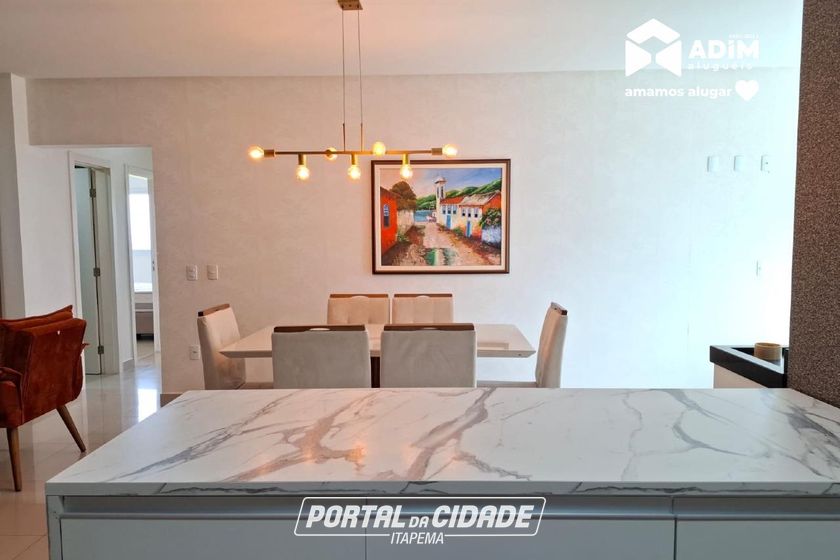 Apartamento para alugar - 134m&sup2; - Meia Praia