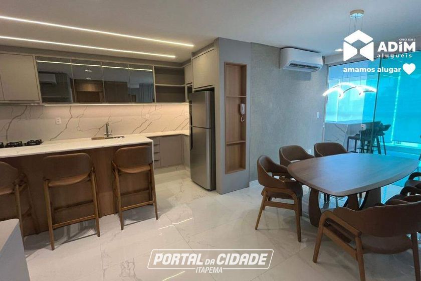 Apartamento para alugar - 160m&sup2; - Meia Praia