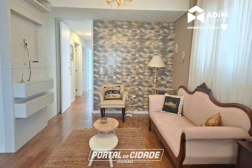 Apartamento para alugar - 128m&sup2; - Meia Praia