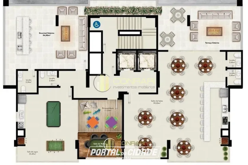 Apartamento &agrave; venda - 130m&sup2; - Meia Praia