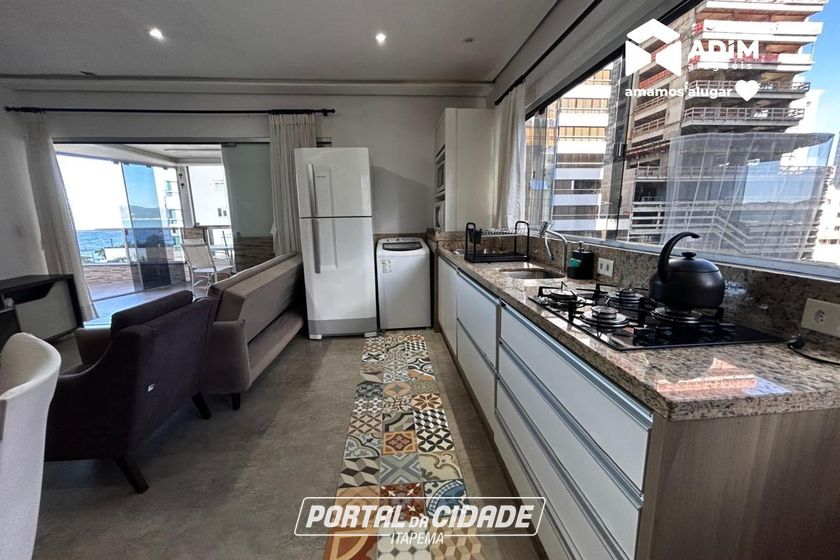 Apartamento para alugar - 100m&sup2; - Meia Praia