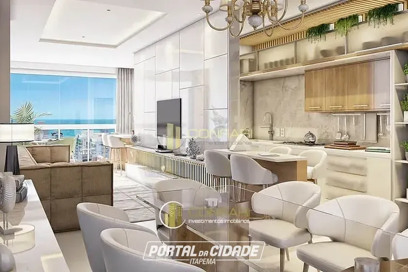 Apartamento &agrave; venda - 140m&sup2; - Meia Praia