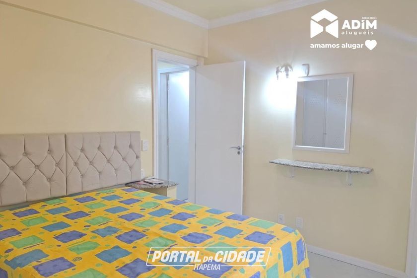 Apartamento para alugar - 64m&sup2; - Meia Praia