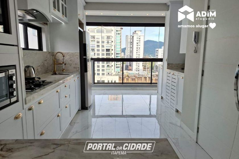 Apartamento para alugar - 93m&sup2; - Meia Praia