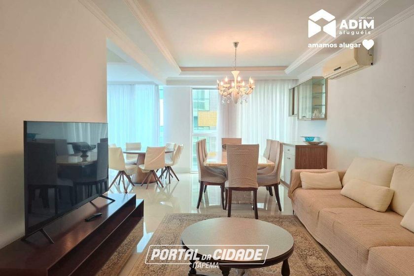 Apartamento para alugar - 127m&sup2; - Meia Praia