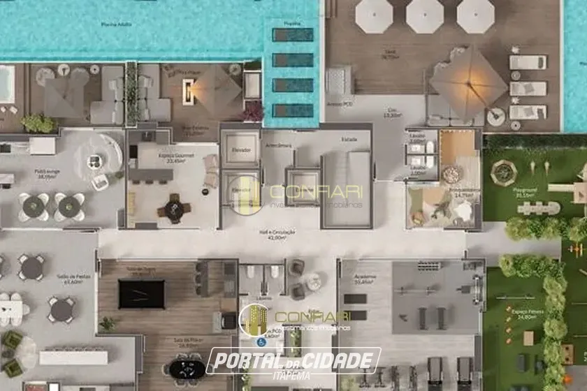 Apartamento &agrave; venda - 111m&sup2; - Perequ&ecirc;