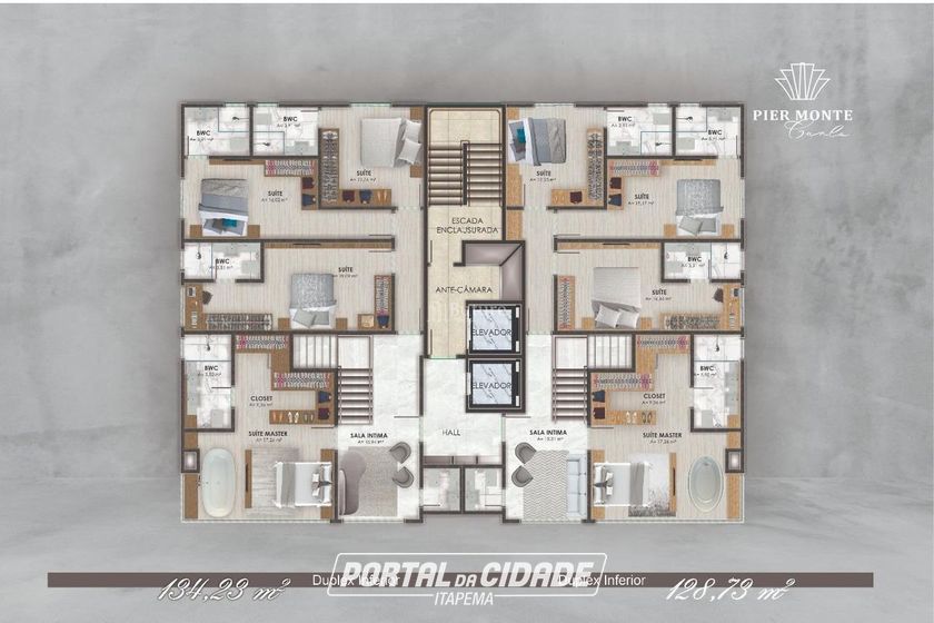 Apartamento &agrave; venda - 130m&sup2; - 