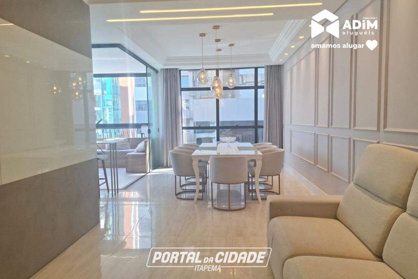 Apartamento para alugar - 127m&sup2; - Meia Praia