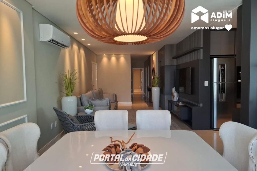 Apartamento para alugar - 142m&sup2; - Meia Praia