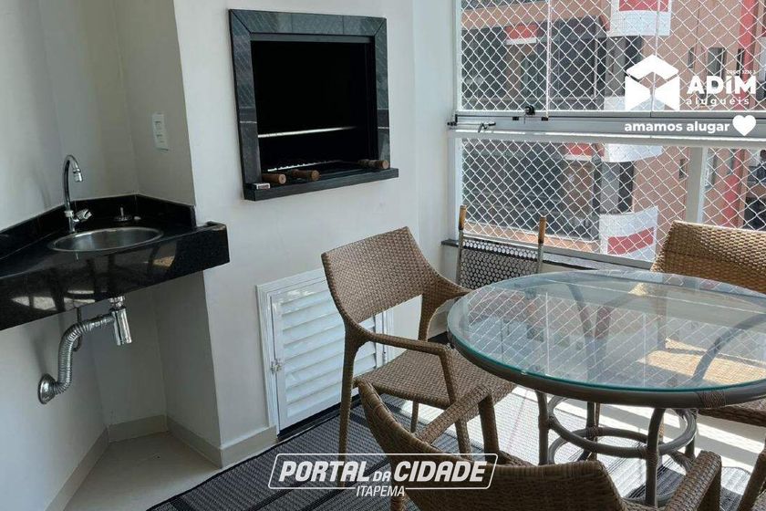 Apartamento para alugar - 110m&sup2; - Meia Praia