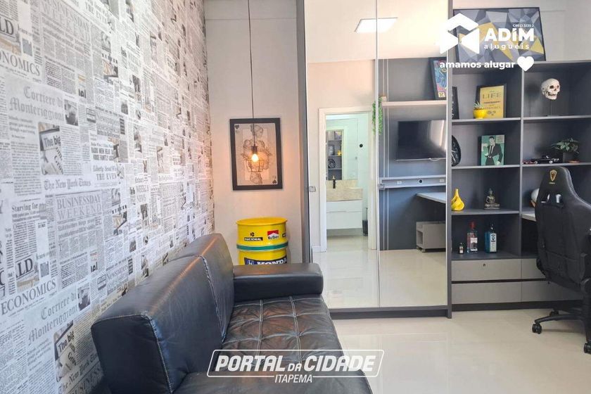 Apartamento para alugar - 125m&sup2; - Meia Praia