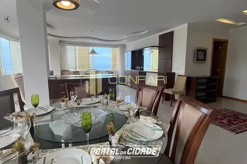 Apartamento para alugar - 212m&sup2; - meia praia