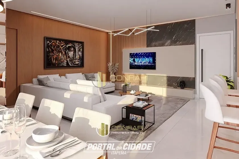 Apartamento &agrave; venda - 133m&sup2; - Meia Praia