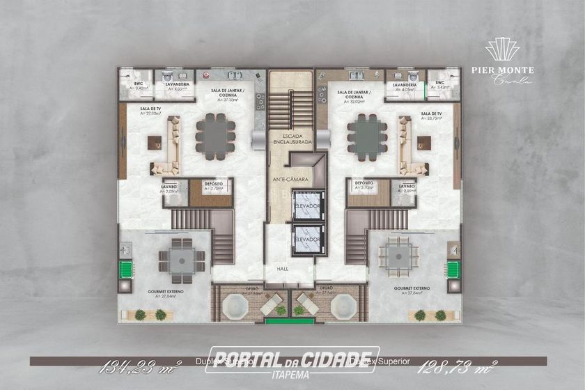 Apartamento &agrave; venda - 130m&sup2; - 