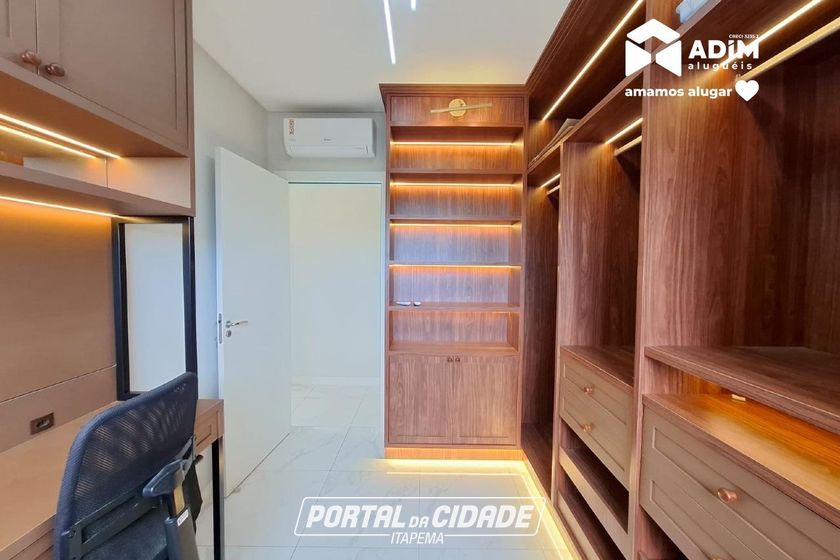 Apartamento para alugar - 93m&sup2; - Meia Praia