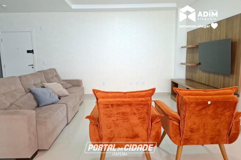 Apartamento para alugar - 134m&sup2; - Meia Praia