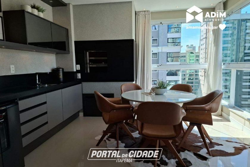 Apartamento para alugar - 142m&sup2; - Meia Praia