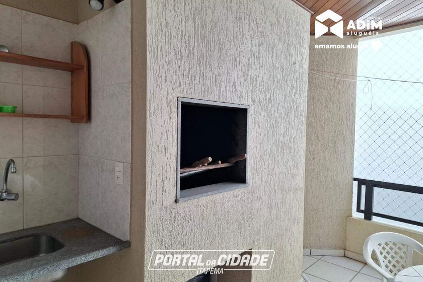 Apartamento para alugar - 134m&sup2; - Meia Praia