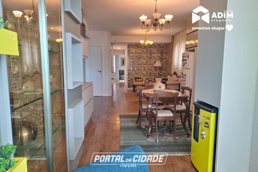 Apartamento para alugar - 128m&sup2; - Meia Praia