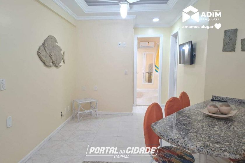 Apartamento para alugar - 64m&sup2; - Meia Praia