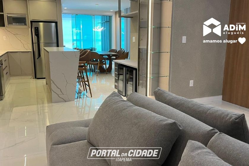 Apartamento para alugar - 160m&sup2; - Meia Praia