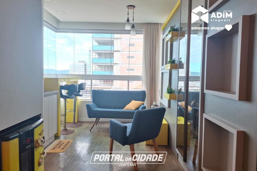 Apartamento para alugar - 128m&sup2; - Meia Praia
