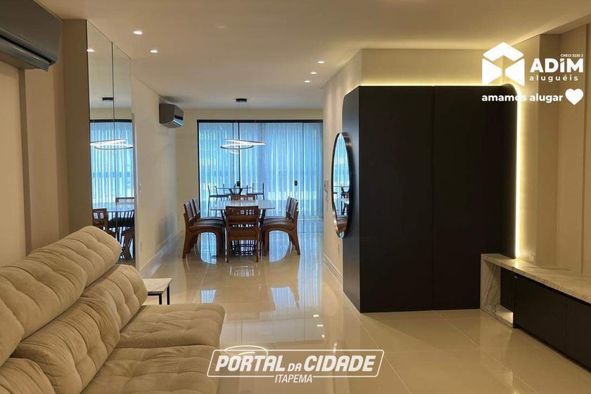Apartamento para alugar - 121m&sup2; - Meia Praia