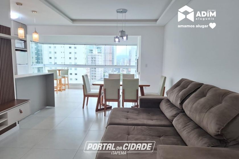 Apartamento para alugar - 119m&sup2; - Meia Praia
