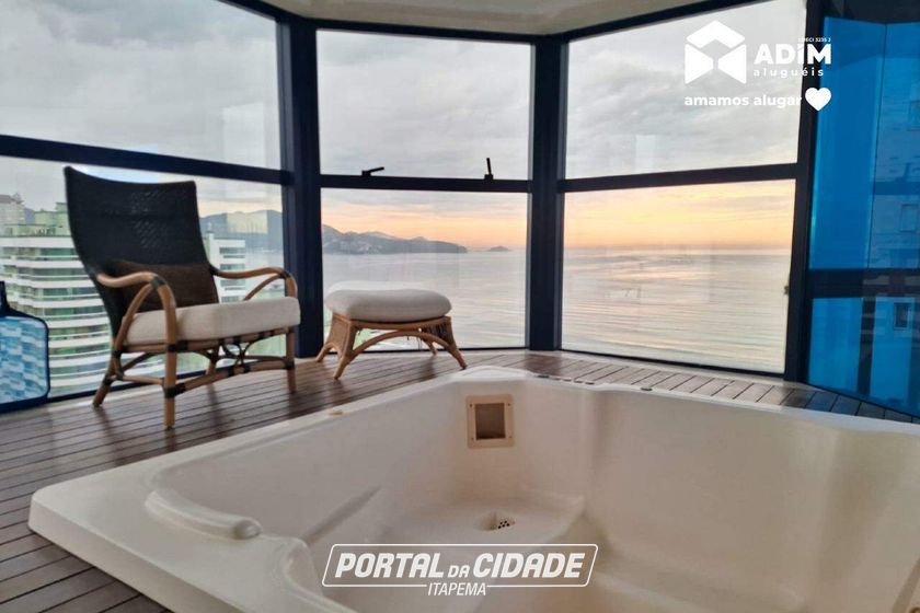 Apartamento para alugar - 172m&sup2; - Meia Praia