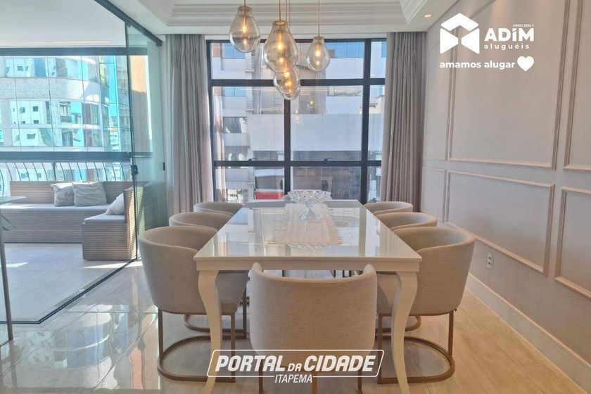 Apartamento para alugar - 127m&sup2; - Meia Praia