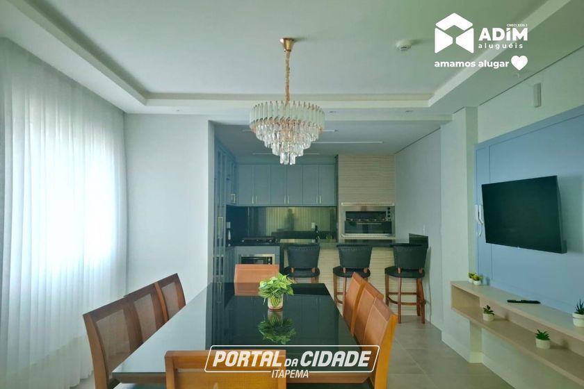 Apartamento para alugar - 119m&sup2; - Meia Praia