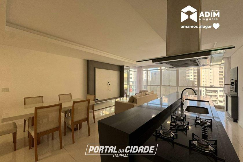 Apartamento para alugar - 190m&sup2; - Meia Praia
