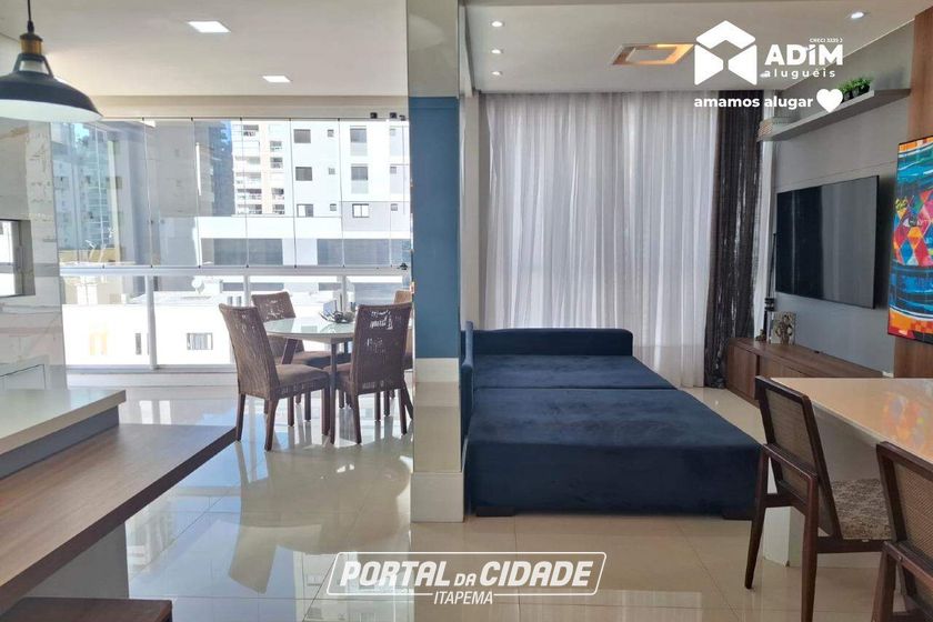 Apartamento para alugar - 125m&sup2; - Meia Praia