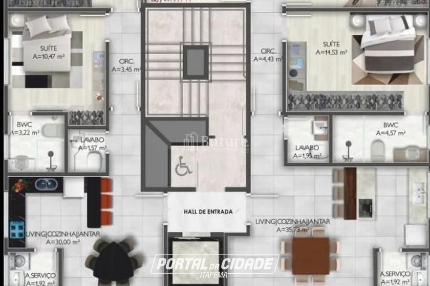 Apartamento &agrave; venda - 116m&sup2; - 