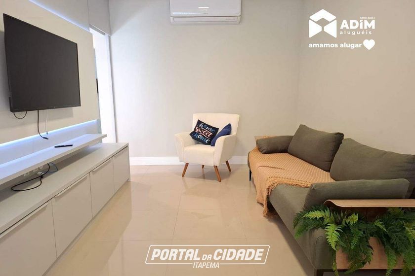 Apartamento para alugar - 123m&sup2; - Meia Praia