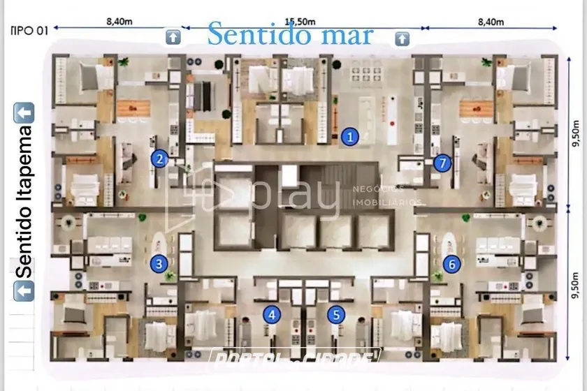 Apartamento &agrave; venda - 39m&sup2; - Pereque