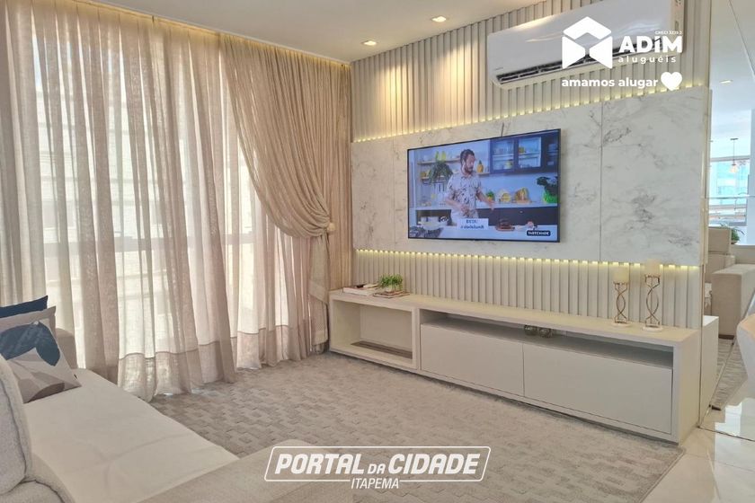 Apartamento para alugar - 145m&sup2; - Meia Praia