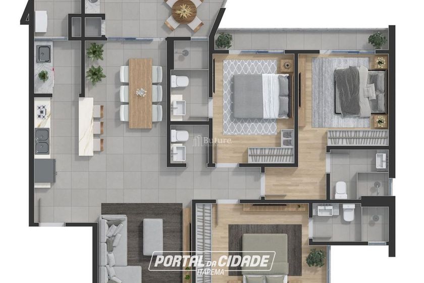 Apartamento &agrave; venda - 120m&sup2; - Balne&aacute;rio Perequ&ecirc;
