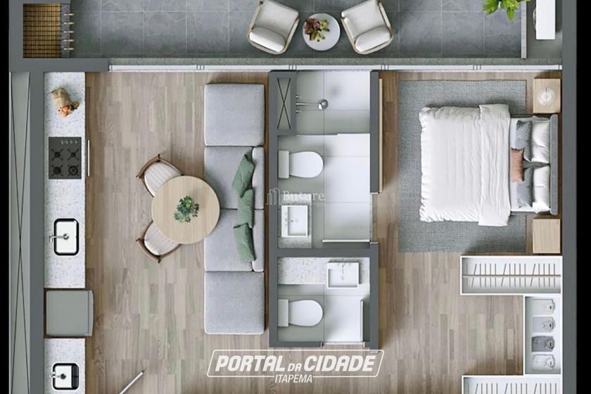 Loft &agrave; venda - 54m&sup2; - Jardim Dourado