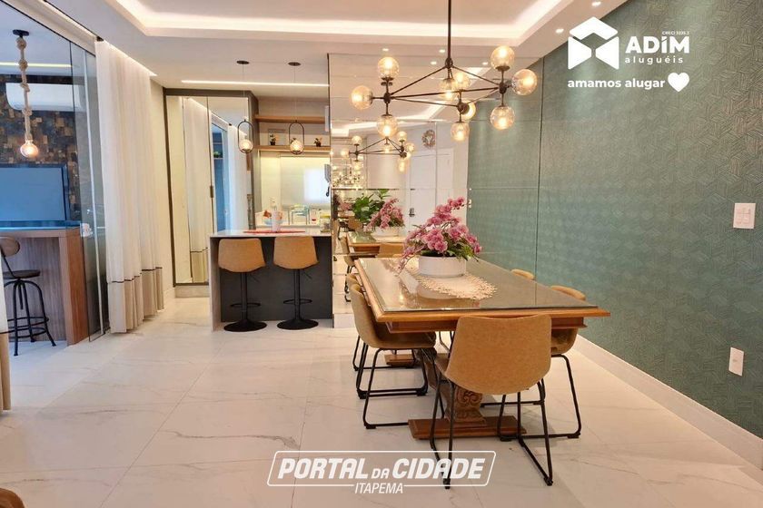 Apartamento para alugar - 132m&sup2; - Meia Praia
